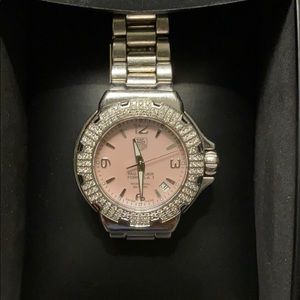 Tag Heuer Diamond Bezel Pink Mother of Pearl Watch